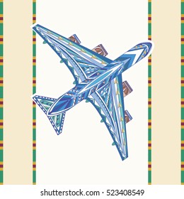Aircraft, decorative painting
