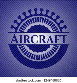 Aircraft with denim texture