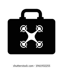 Aircraft, drone, bag, technology icon