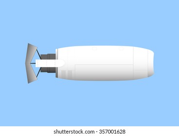 Aircraft engine. EPS 10, opacity