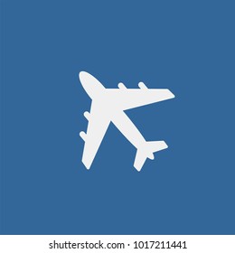 Aircraft flat vector icon