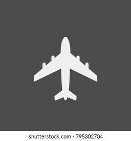 Aircraft flat vector icon