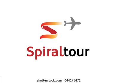 Aircraft fly Symbolic Creative Air Logo Design Illustration