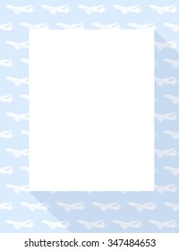 Aircraft frame. Vector illustration