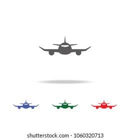 aircraft front icon. Elements of airport multi colored icons. Premium quality graphic design icon. Simple icon for websites, web design, mobile app, info graphics on white background