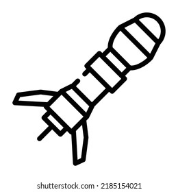 An aircraft with high speed used in wars, missile 