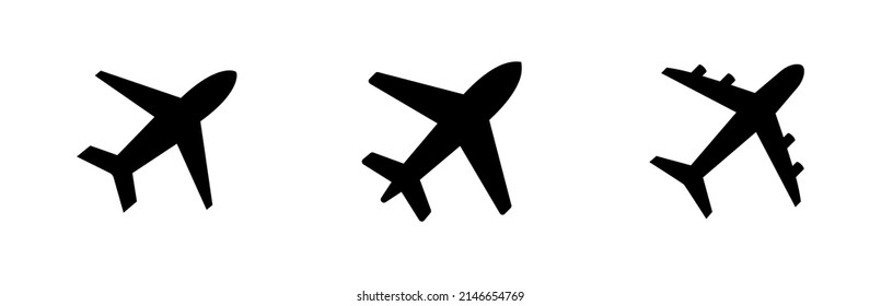 aircraft icon design template. Trendy style, vector eps 10