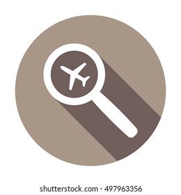 Aircraft icon. Flat design.