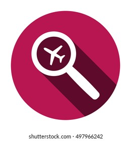 Aircraft icon. Flat design.