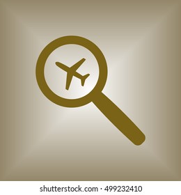 Aircraft icon. Flat design.