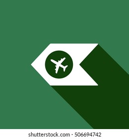 Aircraft icon. Flat design.
