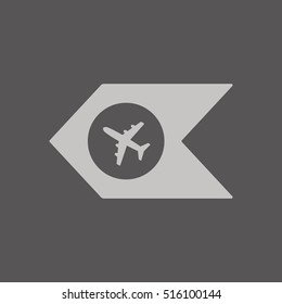 Aircraft icon. Flat design.