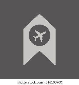 Aircraft icon. Flat design.