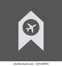 Aircraft icon. Flat design.