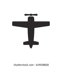 Aircraft icon. Flat design.