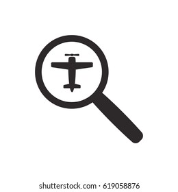 Aircraft icon. Flat design.
