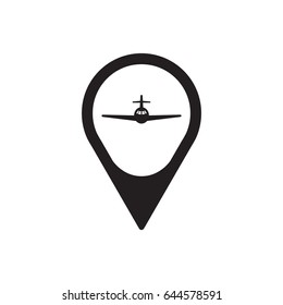 Aircraft  icon. Flat design.