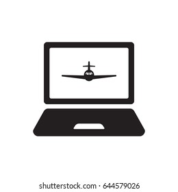 Aircraft  icon. Flat design.