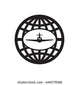 Aircraft  icon. Flat design.
