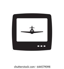 Aircraft  icon. Flat design.