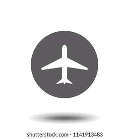 Aircraft icon. Flat vector illustration