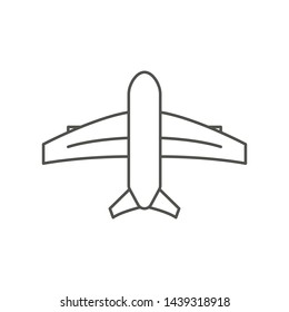 Aircraft Icon Isolated On White Background. Flying Symbol Modern Simple Vector Icon For Website Or Mobile App