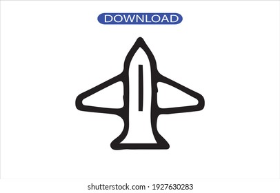 Icono de aeronave o logotipo de alta resolución