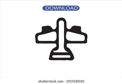 Aircraft icon or logo high resolution
