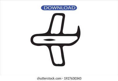 Aircraft icon or logo high resolution