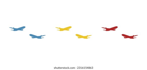 aircraft icon on a white background, vector illustration