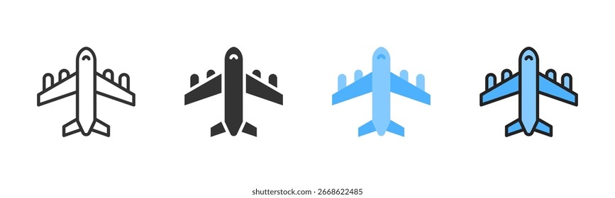 Aircraft Icon Pack In Multiple Styles