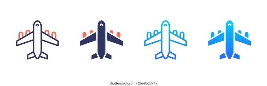 Aircraft Icon Pack In Multiple Styles