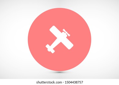 Aircraft icon Passenger air transportation. Airport Sign Flat Design. Airplane Icon Vector Template. Passenger air transportation.