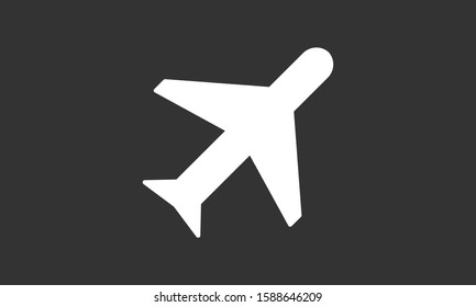 Aircraft icon Passenger air transportation. Airport Sign Flat Design. Airplane Icon Vector Template. Passenger air transportation.