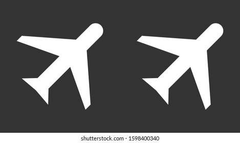 Aircraft icon Passenger air transportation. Airport Sign Flat Design. Airplane Icon Vector Template. Passenger air transportation.