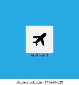 aircraft icon sign signifier vector