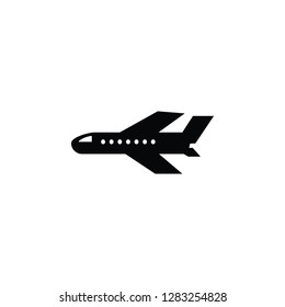 aircraft icon. Simple glyph vector of Travel set icons for UI and UX, website or mobile application on white background