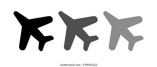 aircraft icon stock vector illustration flat design.