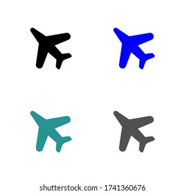 aircraft icon stock vector illustration flat design.