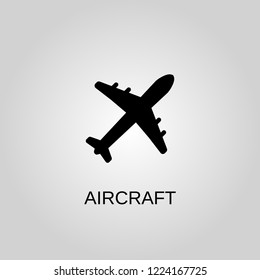 Aircraft icon. Aircraft symbol. Flat design. Stock - Vector illustration