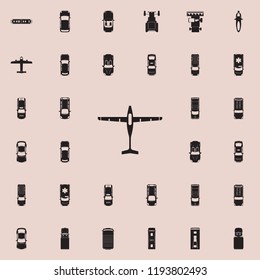 aircraft icon. Transport view from above icons universal set for web and mobile