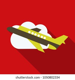 Aircraft icon. Travel Vector isolated on background. Flat vector illustration