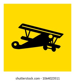 Aircraft icon vector