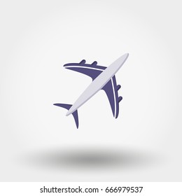 Aircraft icon. Vector