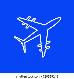 aircraft icon vector