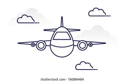 Aircraft  Icon vector