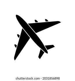 Aircraft icon vector. airplane illustration sign. plane symbol or logo.