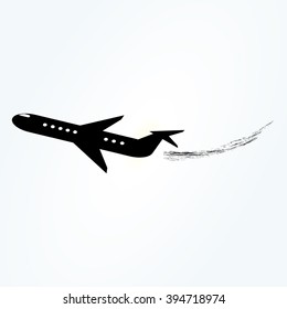 Aircraft icon. vector design