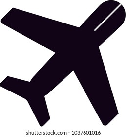 Aircraft icon vector illustration