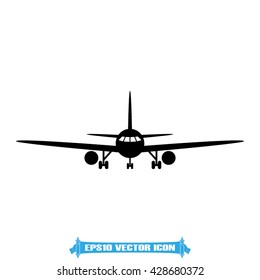 Aircraft icon vector illustration